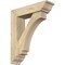 Ekena Millwork Imperial Traditional Rough Sawn Bracket w/ Offset Brace, Douglas Fir, 6"W x 22"D x 26"H BKT0604X22X26IMP01RDF - alternate 1